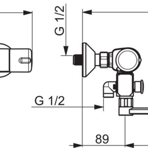Dušo maišytuvas Oras Nova 7447X - Image 2
