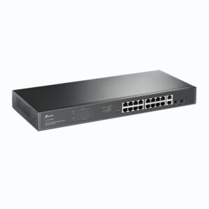 TP-Link TL-SG1218MP tinklo komutatorius Ne-valdomas Gigabit Ethernet (10/100/1000) Maitinimas per Eternetą (PoE) 1U Juoda - Image 2