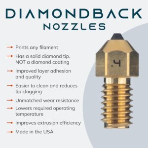 DiamondBack Creality Spider Compatible Nozzle Nozzle Diameter: ⌀ 0.40 mm - Image 2