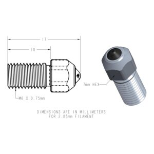 DiamondBack Ultimaker S-line Compatible Nozzle - Image 2