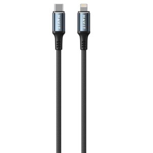 Havit CB6311 - 1 m ilgio kabelis iš C tipo USB į Lightning (baltas)
