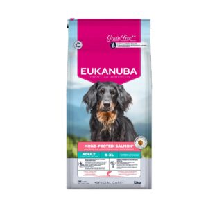 EUKANUBA Special Care Mono-Protein Adult, lašiša – sausas šunų pašaras – 12kg