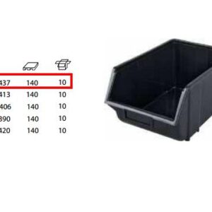 PATROL ECOBOX DIDELĖ JUODA 220 x 350 x 165mm