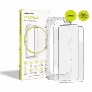 Mobile Origin EasyGlass - su Aplikatoriumi Apple iPhone 17e/16e/14/13/13 Pro, 2 pack