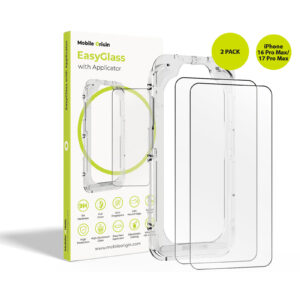 Mobile Origin EasyGlass - su Aplikatoriumi Apple iPhone 16 Pro Max/17 Pro Max, 2 pack