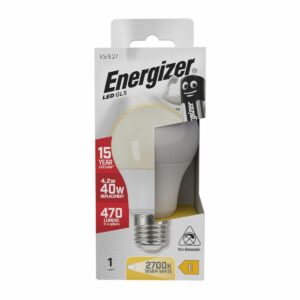ENERGIZER LEMPUTĖ 4,2W / 40W E27 470LM ŠILTA ŠVIESA