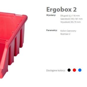 PATROL ERGOBOX 2 RAUDONA 116 x 161 x 75
