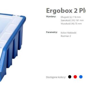 PATROL ERGOBOX PLUS 2 MĖLYNA 118 x 161 x 75