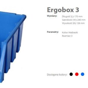 PATROL ERGOBOX 3 MĖLYNA 170 x 240 x 126