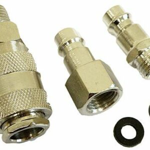 SILVER PNEUMATINIŲ GREITOS JUNGTIES ELEMENTŲ RINKINYS 1/4" 3vnt.....