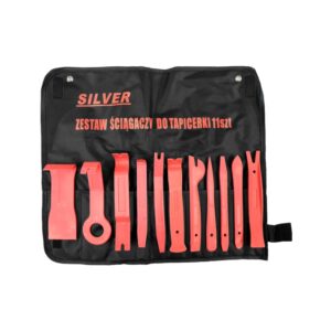 SILVER AUTOMOBILIŲ APDAILOS NUĖMIMO ĮRANKIŲ RINKINYS 11vnt.