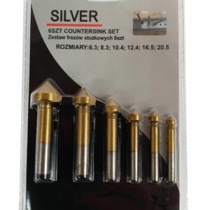 SILVER Kūginis gilintuvas, rinkinys 6 vnt. 6,3-20,5 ....