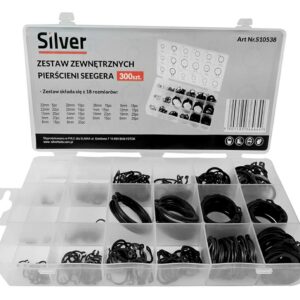 SILVER IŠORINIAI SEGERIO ŽIEDAI 300vnt.