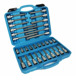 SILVER TORX raktų rinkinys 1/2" prailgintas 32 vnt.