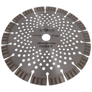 SILVER DEIMANTINIS DISKAS STONER 230/15mm SEGMENTINIS V-TURBO