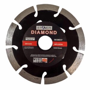 SILVER DEIMANTINIS DISKAS STONER 125mm SEGMENTINIS