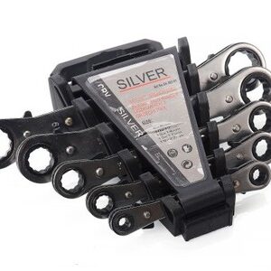 SILVER ŽIEDINIS RAKTAS SU REKETU 5 vnt. (6-22 mm)