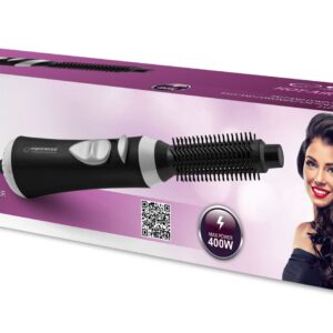Esperanza EBL001K plaukų formavimo šukos Karšto oro šepetys Juoda 1,6 m 400 W