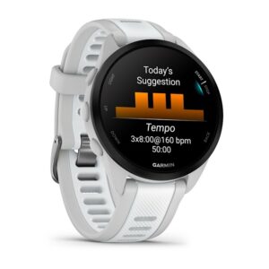 Garmin Forerunner 165 Music 3,05 cm (1.2") AMOLED 43 mm Skaitmeninis 390 x 390 pikseliai Lietimui jautrus ekranas Pilka GPS (palydovinis) - Image 3