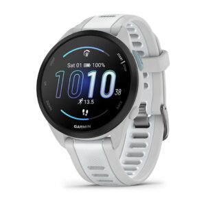 Garmin Forerunner 165 Music 3,05 cm (1.2") AMOLED 43 mm Skaitmeninis 390 x 390 pikseliai Lietimui jautrus ekranas Pilka GPS (palydovinis)