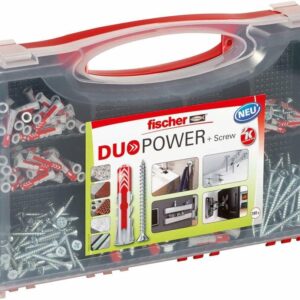FISCHER DUOPOWER KAIŠČIŲ RINKINYS REDBOX SU VARŽTAIS 280 vnt.