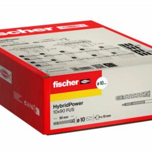 FISCHER HYBRIDPOWER kaištis 10x90 /50vnt. RAKTAS UGNIAI ATSPARUS