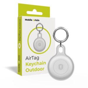 Mobile Origin AirTag Outdoor KeyChain, baltos spalvos