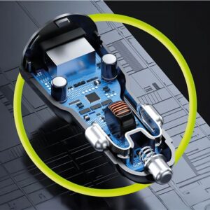 Mobile Origin automobilinis įkroviklis 60W USB-C ir USB-A, CA2 - Image 7