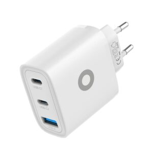 Mobile Origin GaN 40W Wall įkroviklis MO13, baltos spalvos 1 USB-A + 2 USB-C - Image 14