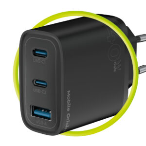Mobile Origin GaN 40W laidinis įkroviklis MO13, juodos spalvos 1 USB-A + 2 USB-C - Image 11