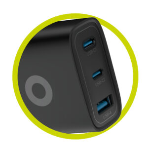 Mobile Origin GaN 40W laidinis įkroviklis MO13, juodos spalvos 1 USB-A + 2 USB-C - Image 8