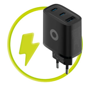 Mobile Origin GaN 40W laidinis įkroviklis MO13, juodos spalvos 1 USB-A + 2 USB-C - Image 10