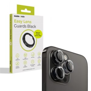 Mobile Origin Easy Lens Guards kameros apsauga, juodos spalvos - Apple iPhone 13 Pro / 13 Pro Max
