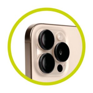 Mobile Origin Easy Lens Guards kameros apsauga, juodos spalvos - Apple iPhone 14 / 14 Plus - Image 10