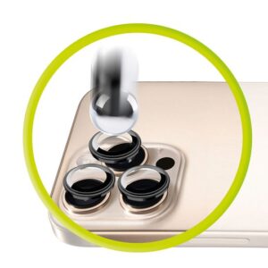 Mobile Origin Easy Lens Guards kameros apsauga, juodos spalvos - Apple iPhone 14 Pro / 14 Pro Max - Image 11