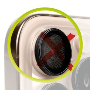 Mobile Origin Easy Lens Guards kameros apsauga, juodos spalvos - Apple iPhone 15 Pro / 15 Pro Max - Image 6