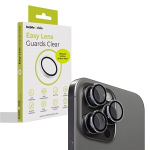 Mobile Origin Easy Lens Guards kameros apsauga, skaidri - Apple iPhone 15 Pro/15 Pro Max