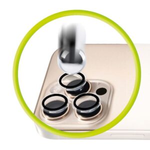 Mobile Origin Easy Lens Guards kameros apsauga, skaidri - Apple iPhone 17 Pro / 17 Pro Max - Image 8