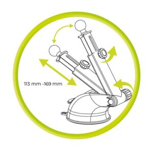 Mobile Origin Magnetic Dash automobilinis laikiklis MO8, Compatible su MagSafe - Image 14