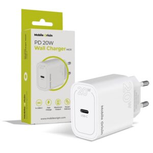 Mobile Origin PD20W Wall įkroviklis MO11, baltos spalvos, 1 USB-C