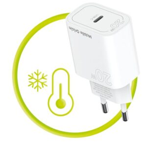 Mobile Origin PD20W Wall įkroviklis MO11, baltos spalvos, 1 USB-C - Image 13