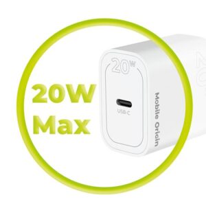 Mobile Origin PD20W Wall įkroviklis MO11, baltos spalvos, 1 USB-C - Image 16