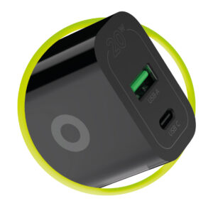 Mobile Origin PD20W laidinis įkroviklis MO12, juodos spalvos 1 USB-A + 1 USB-C - Image 8