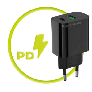 Mobile Origin PD20W laidinis įkroviklis MO12, juodos spalvos 1 USB-A + 1 USB-C - Image 10
