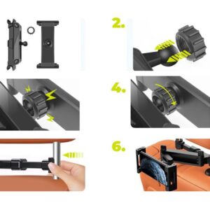 Mobile Origin Tablet automobilinis laikiklis su Stretchable Arm CA7 - Image 13