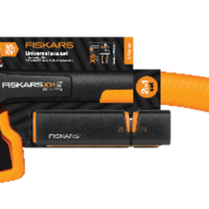 FISKARS UNIVERSALUS KIRVIS X14 X-SERIES AŠMENYS XS + GALĄSTUVAS