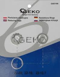 GEKO DISKŲ REDUKCINIAI ŽIEDAI 3VNT. 22-20 22-16 22-12,7