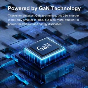 Mobile Origin 35W GaN III Super įkroviklis Single USB-C, juodos spalvos - Image 4