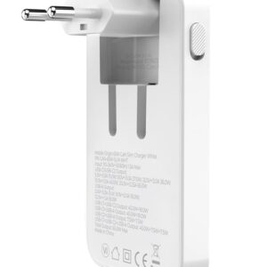 Mobile Origin 65W GaN III Slim įkroviklis dual USB-C, Single USB-A baltos spalvos - Image 13