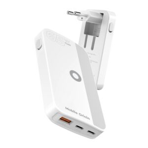 Mobile Origin 65W GaN III Slim įkroviklis dual USB-C, Single USB-A baltos spalvos - Image 17